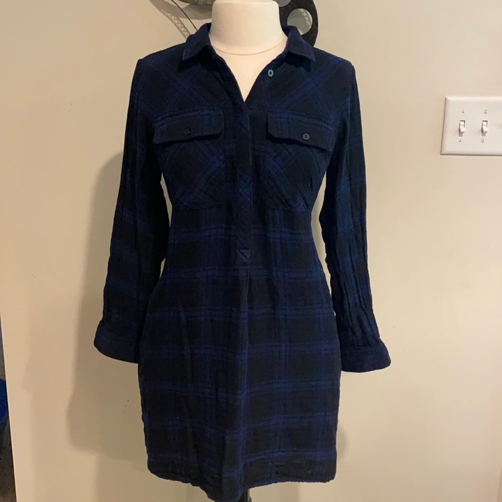 Flannel Shirt Dress